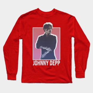 Johnny Depp Retro Long Sleeve T-Shirt